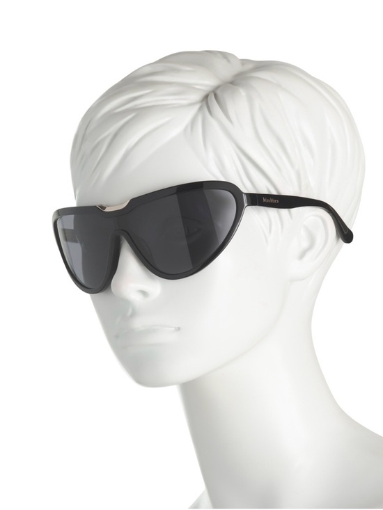 MAX MARA 139mm wrap shield oversized sunglasses - Picture 2 of 3